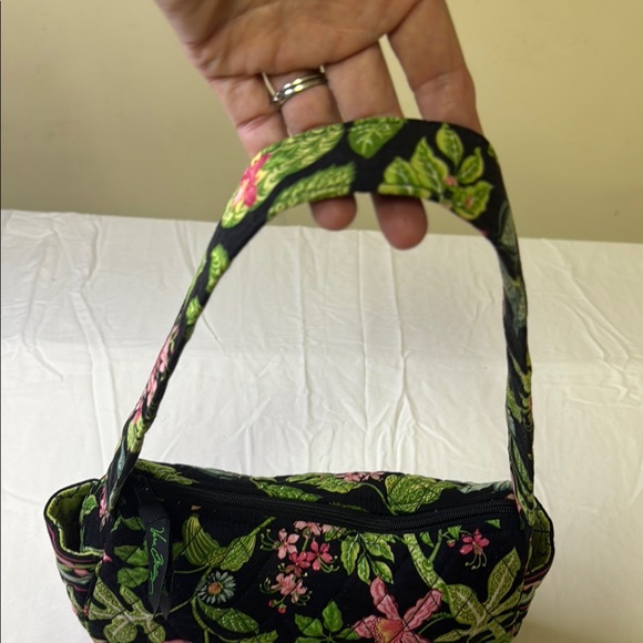 Vera Bradley Hobo Shoulder Bag – Floral Quilted Cotton w/ Side Bow (Hope Garden) - Picture 6 of 13